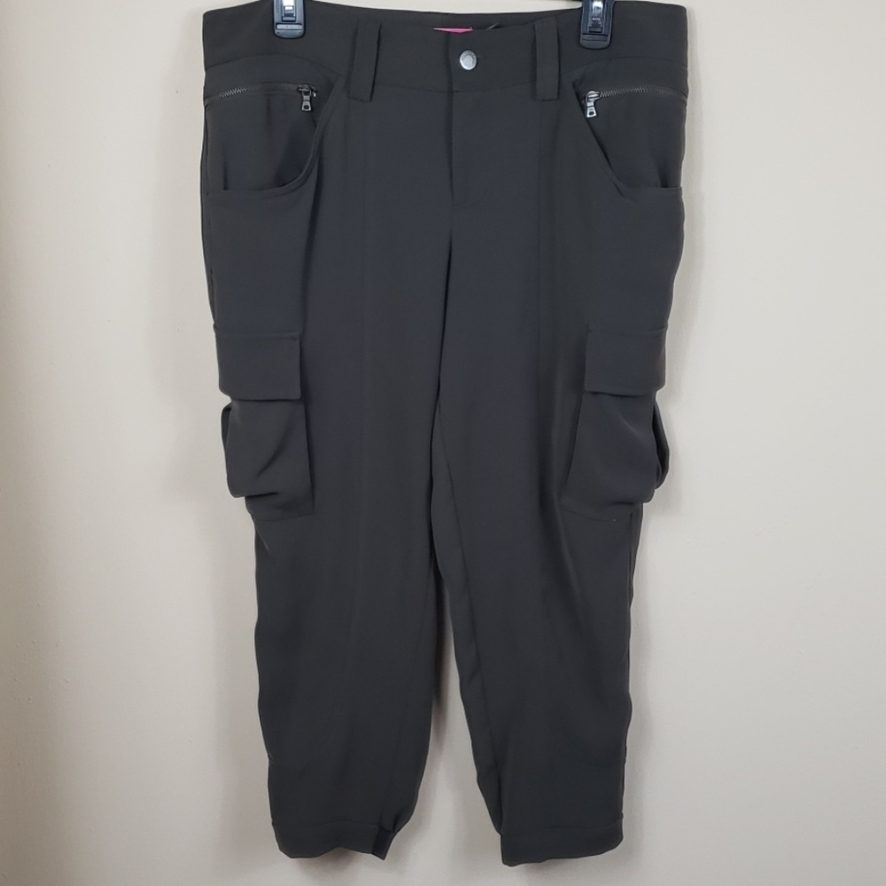 COPY - Alice + Olivia Chocolate Brown Crop Cargo Pant